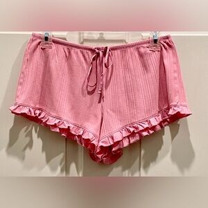 Victoria's Secret Pink Ruffle Pajama Shorts